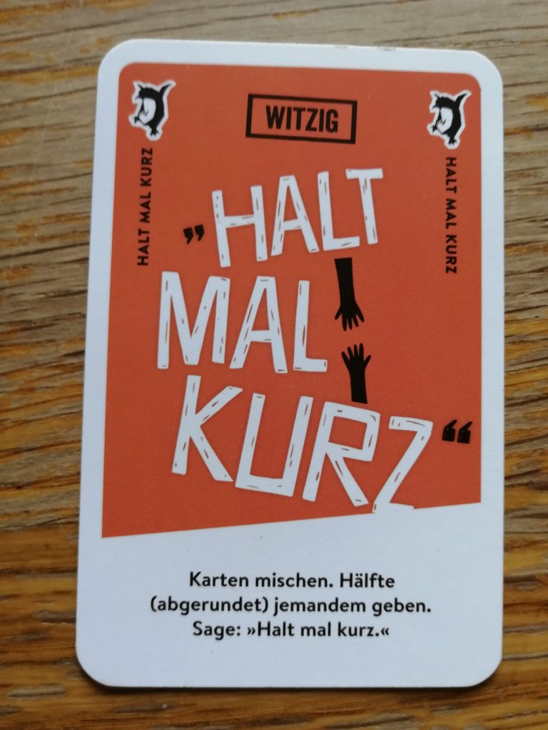 Halt mal kurz (Kartenspiel) Anleitung, Regeln & Testbericht