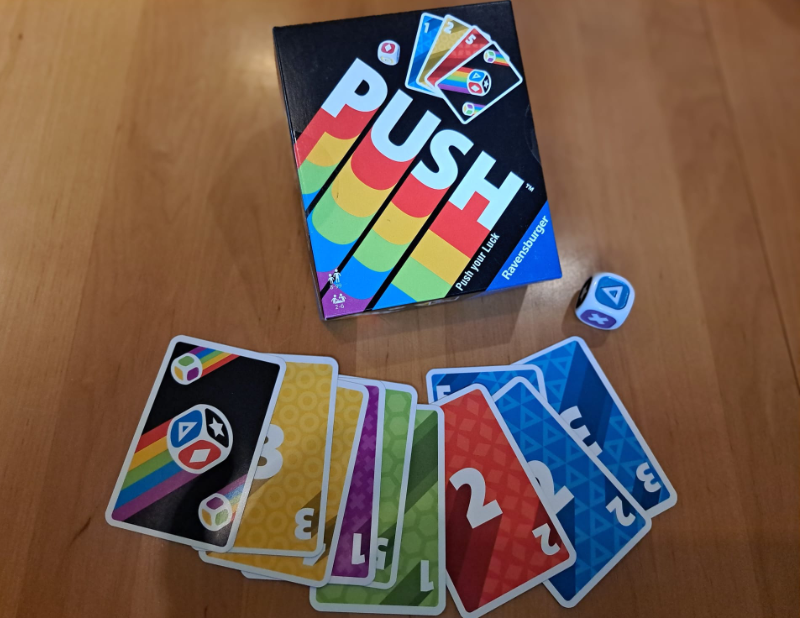 Das Spielmaterial von Push