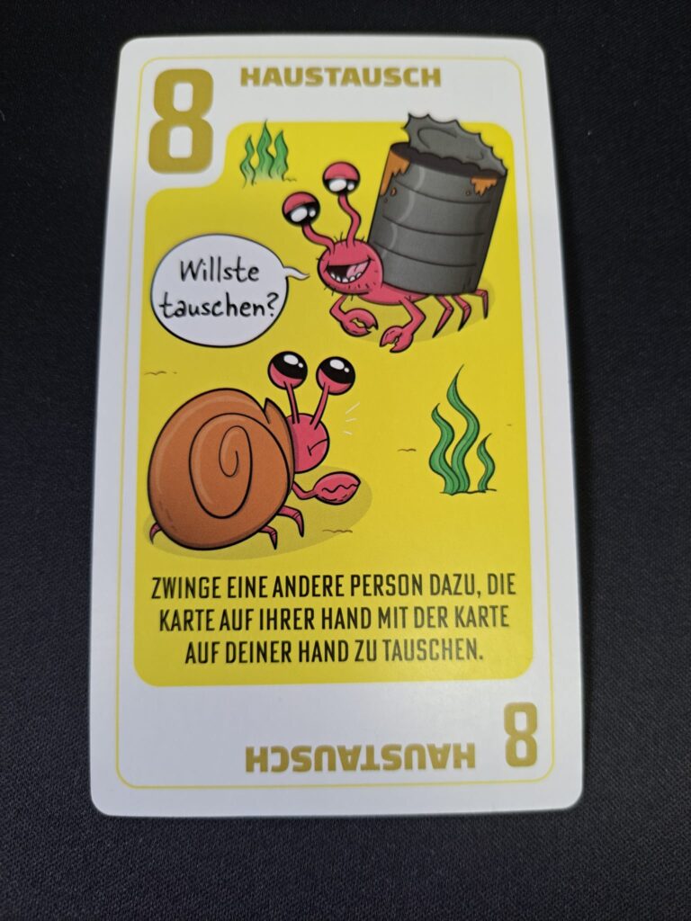 Haustausch? Die Beschreibung auf der Karte verrät dir, was du tun musst.